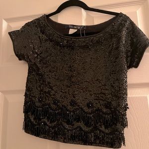 Small French connection sequined top